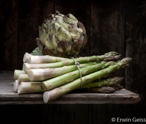 Erwin Geiss - Adriaen Coorte: Stillleben Still life with asparagus and artichoke